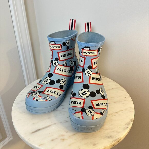HUNTER x DISNEY Mickey Mouse Rain Boots in Multi Size US 8 / UK 6 - Picture 2 of 8